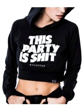 Killstar Party Crop Hoodie